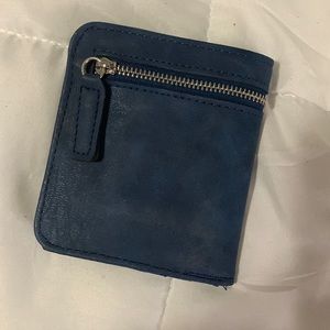 Small blue wallet